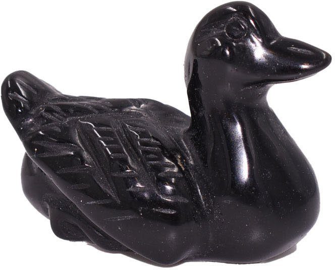 Weihnachten! jedem - Farbstein Onyx Tierfigur Ente Schmuck St), Perfekt Geburtstag, (1 Geschenk Dekofigur Edelstein Firetti Anlass zu