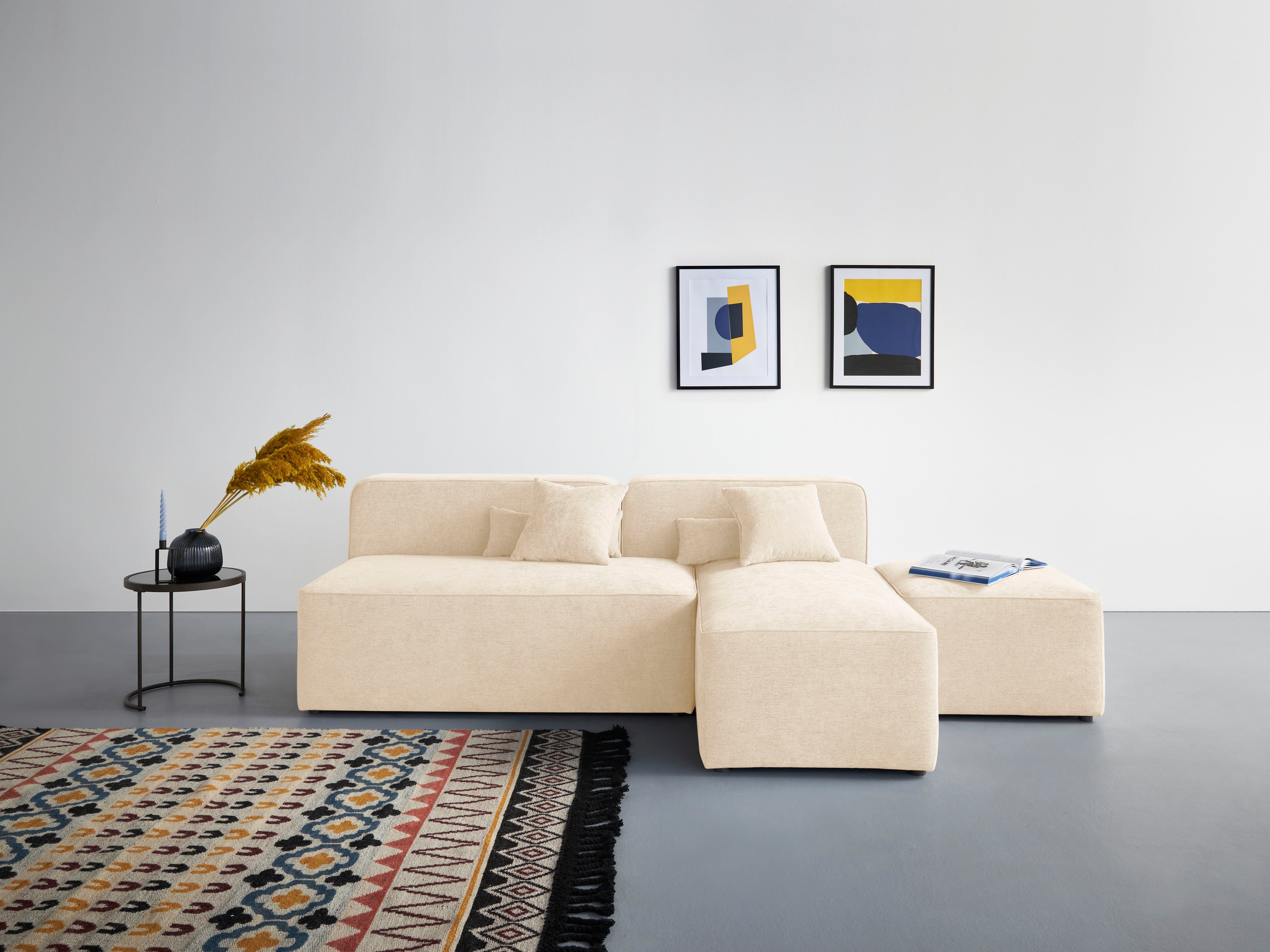 Home affaire Ecksofa Sundstrup L-Form, Modulserie, individuelle Zusammenstellung