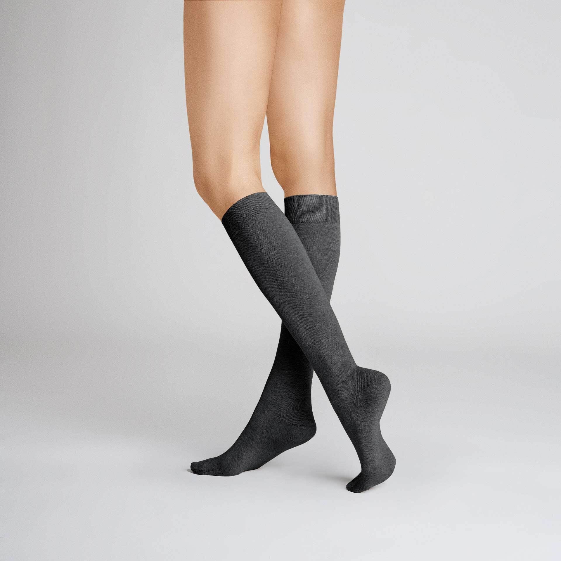 Hudson Kniestrümpfe Relax Cotton (1-Paar) Kniestrümpfe aus 97% Baumwolle günstig online kaufen