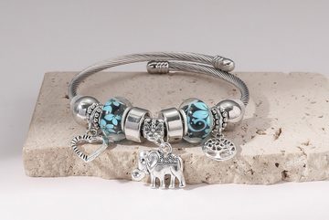 Eyecatcher Armkette Verspielte Silber Armkette Anhänger Elefant Baum Herz Kugeln Armband (kein Set)