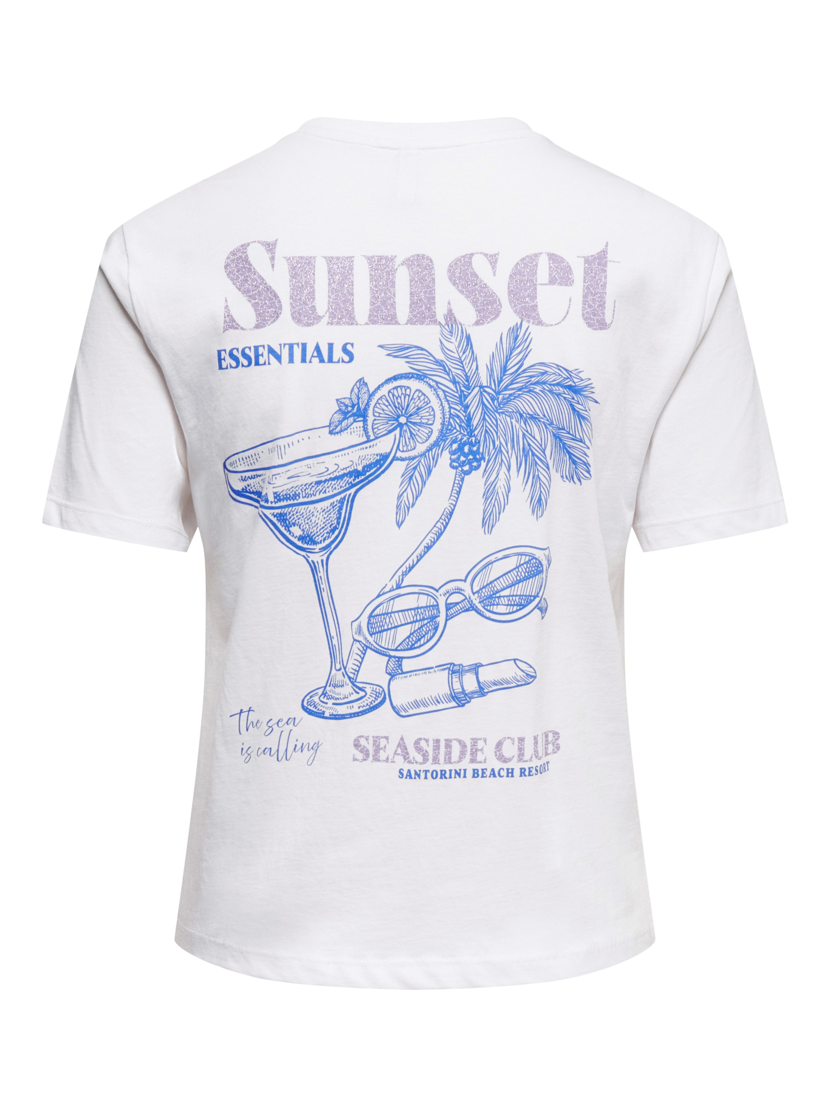 ONLY Kurzarmshirt ONLDINA S/S CLUB TOP BOX JRS Baumwolle, regular fit, Rundhals