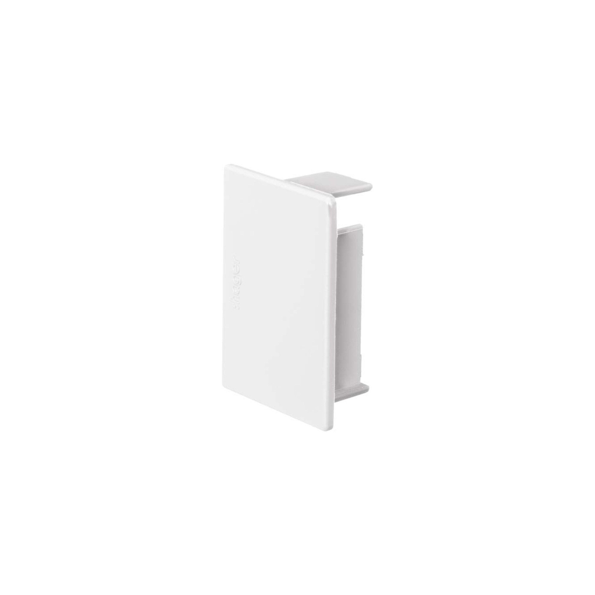 Hager Montagezubehör Tehalit Endstück halogenfrei 40x57mm verkehrsweiß LF400606 vws