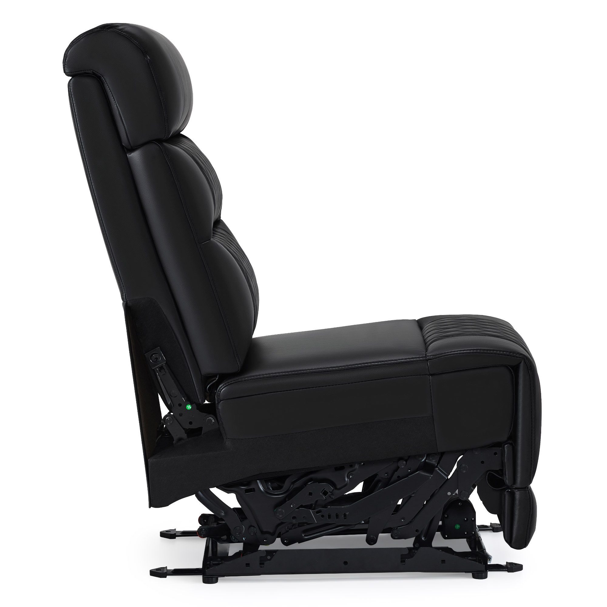 MCombo Sofa M MCombo Mittelsitz für 2er Kinosessel 7705MS (Kunstleder,Schwarz)