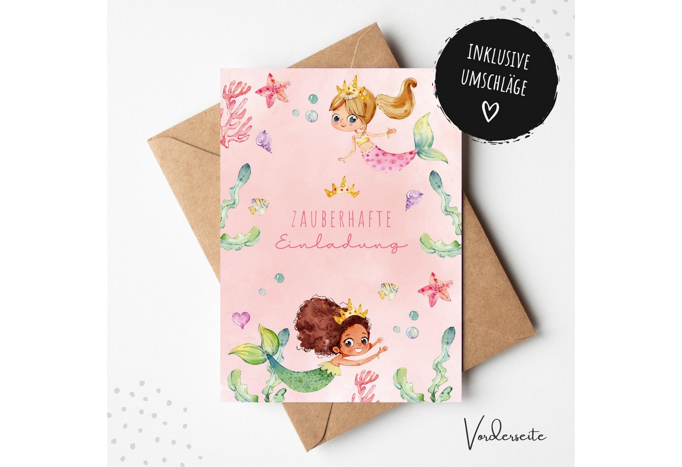 Thumbnail - MeinBaby123® Einladungskarten Kindergeburtstag inkl. 10 Umschläge, Kindergeburtstag Jungs und Mädchen, Geburtstagseinlad...