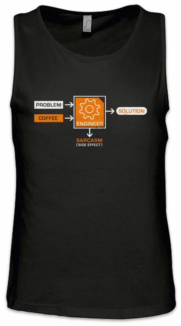 Tanktop Engineer Problem Solution Ärmelloses T-Shirt Ingenieur Mathe Maths