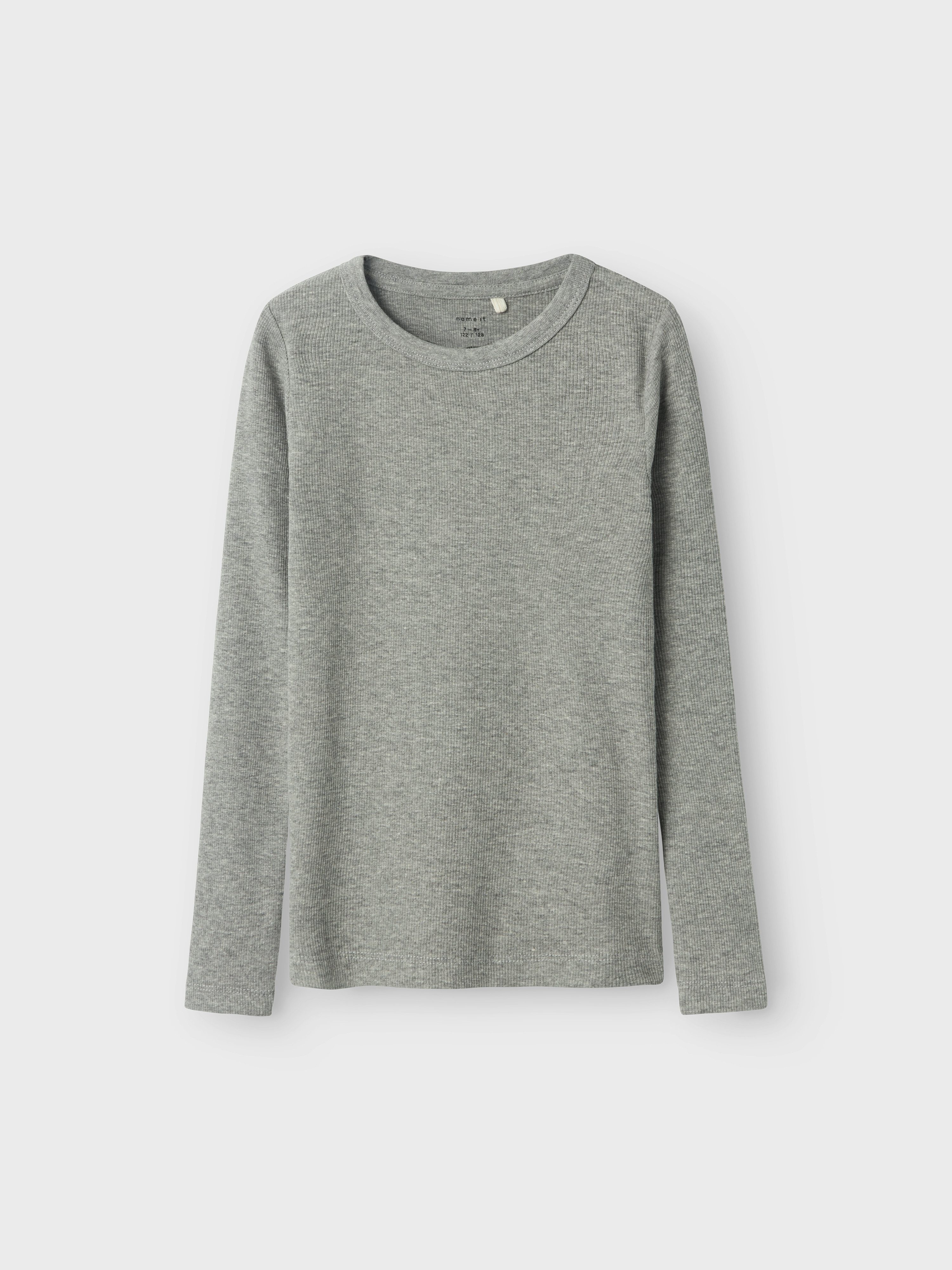 Name It Langarmshirt NKFNAKAL LS TOP NOOS in Basic-Form und leicht gerippter Qualität