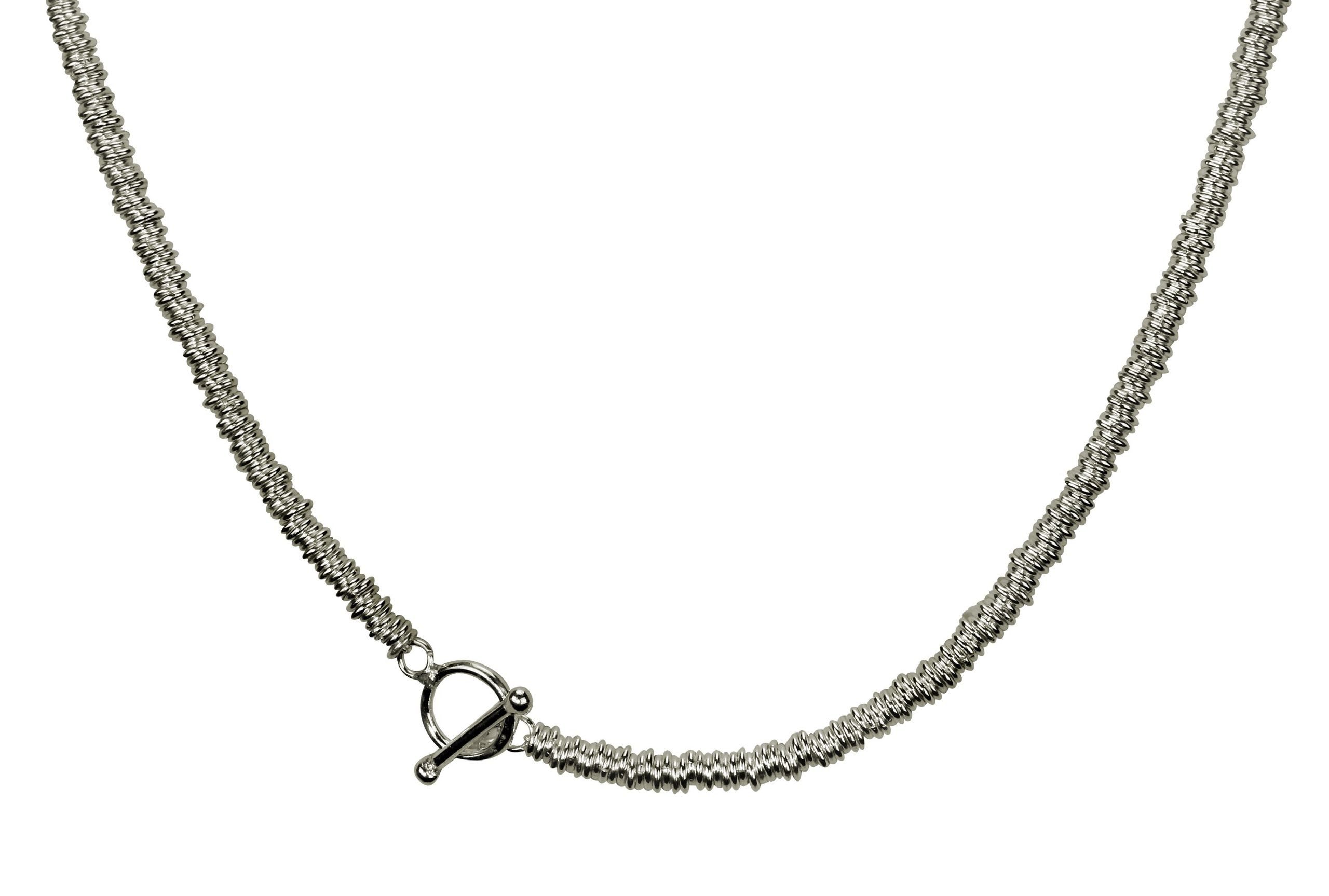SILBERMOOS Statementkette Kette aus vielen kleinen Ringen, 925 Sterling Silber