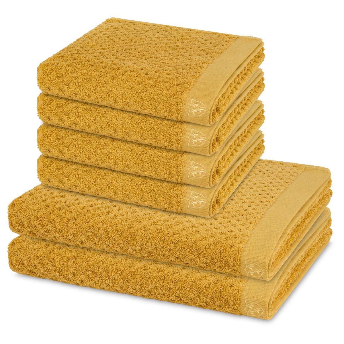 ROSS Handtuch Set Harmony, Walkfrottee (Spar-Set, 6-St), 4 X Handtuch 2 X Duschtuch im Set - Baumwolle - Saugstark