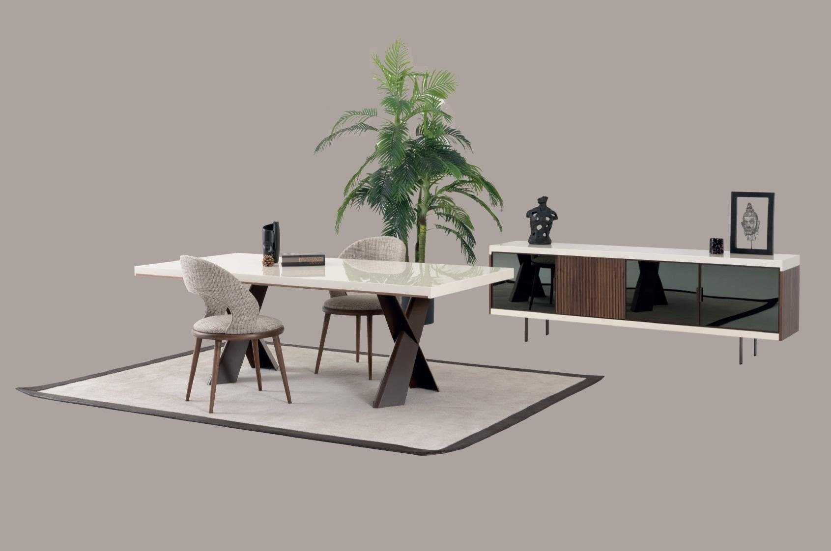 Design Möbel Modern Esszimmer Esstisch, Esstisch Tisch Metall Stil neu JVmoebel Luxus