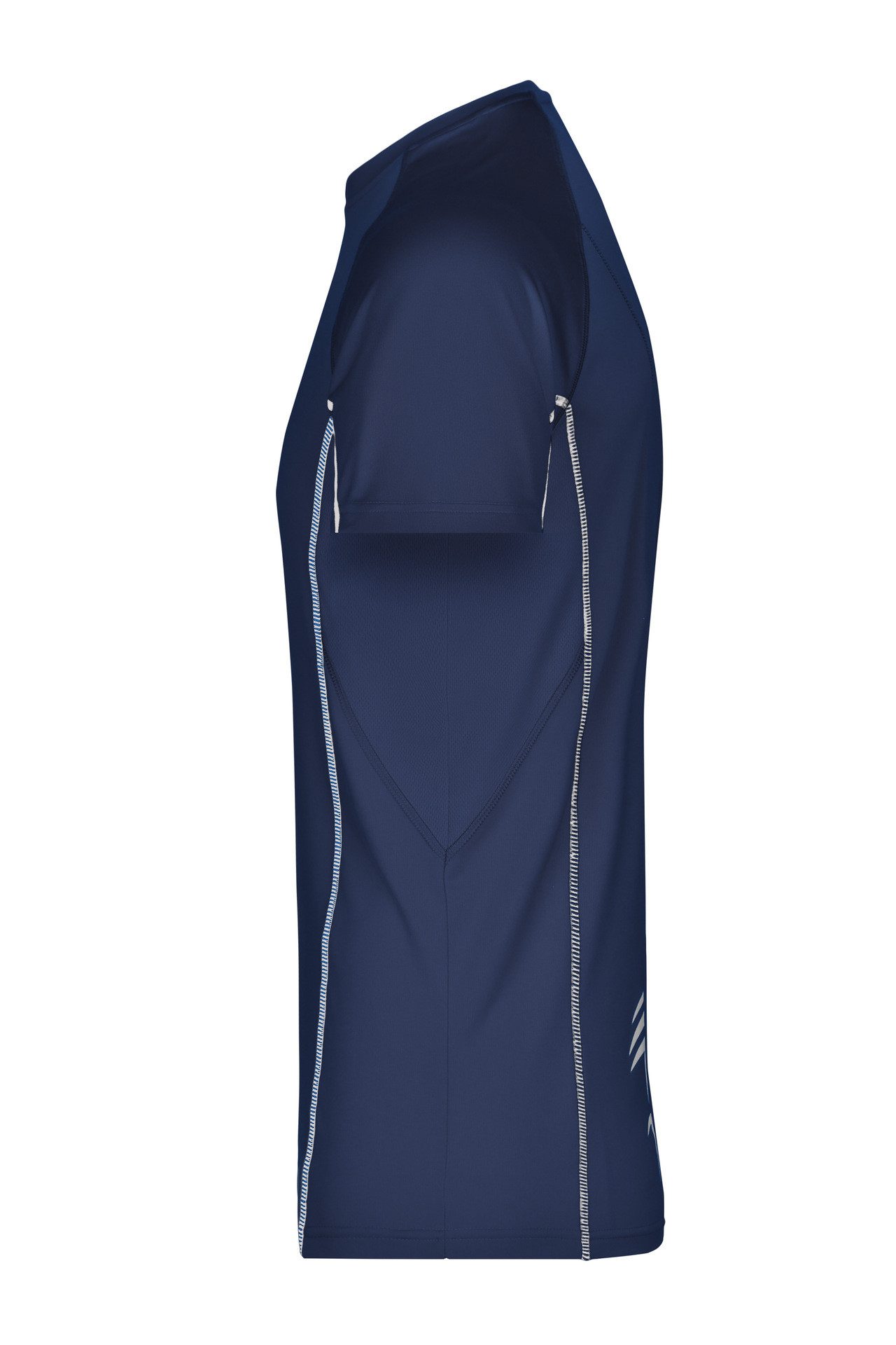 James & Nicholson Laufshirt Doppelpack Herren Sportshirt modische reflektierende Details JN421 (Doppelpack, 2 Stück) Feuchtigkeitsregulierend, atmungsaktiv und schnell trocknend