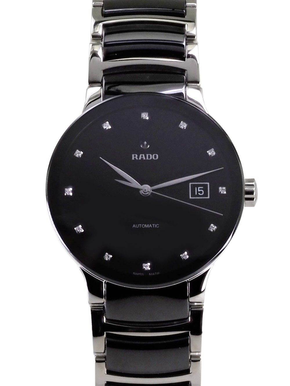 Rado Schweizer Uhr Ø 38 mm Unisex Uhr Automatik R30941752 Centrix, Diamantbesatz mit Diamantzertifikat