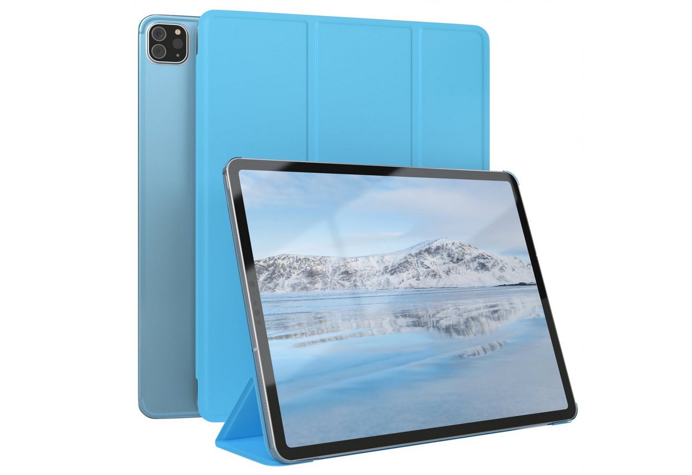 EAZY CASE Tablet-Hülle Smart Case für iPad Pro 12,9" 3./ 4./ 5./ 6. Gen. 12,9 Zoll, Klapphülle mit Standfunktion Tablet Hülle Book Case …