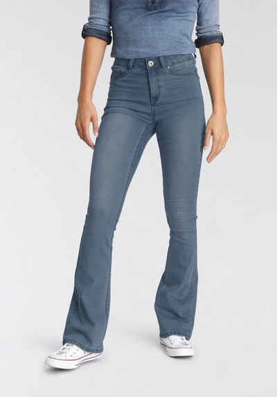 Arizona Bootcut-Jeans »Ultra Stretch« High Waist mit Shapingnähten
