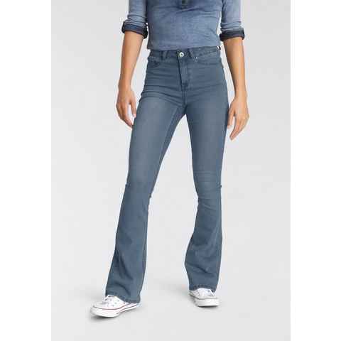Arizona Bootcut-Jeans Ultra Stretch High Waist mit Shapingnähten
