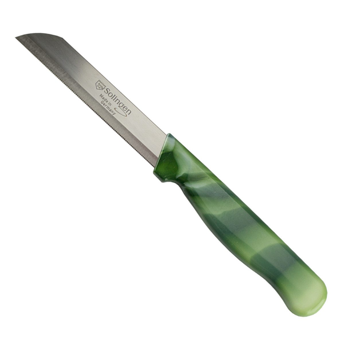 Visaggio Obstmesser Solingen Allzweckmesser Schälmesser Gemüsemesser Küchenmesser, Wellenschliff Solingen Messer, Marmor Optik, Edelstahl (rostfrei) – Bild 4 von 5