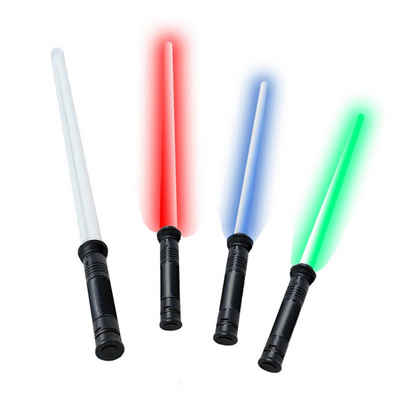 TE-Trend Lichtschwert »Lichtschwert Laserschwert Lightsaber mit 4-Fach wählbaren LED Lichteffekten in blau rot oder grün un«
