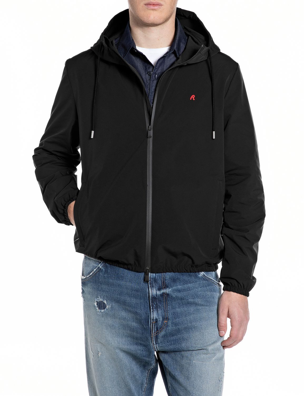 Replay Kurzjacke mit Kapuze