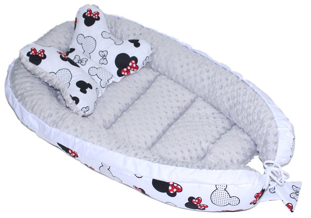 Primawela Bettnestchen Baby MINKY Nestchen Kokon Kuschelnest Kissen Decke S günstig online kaufen