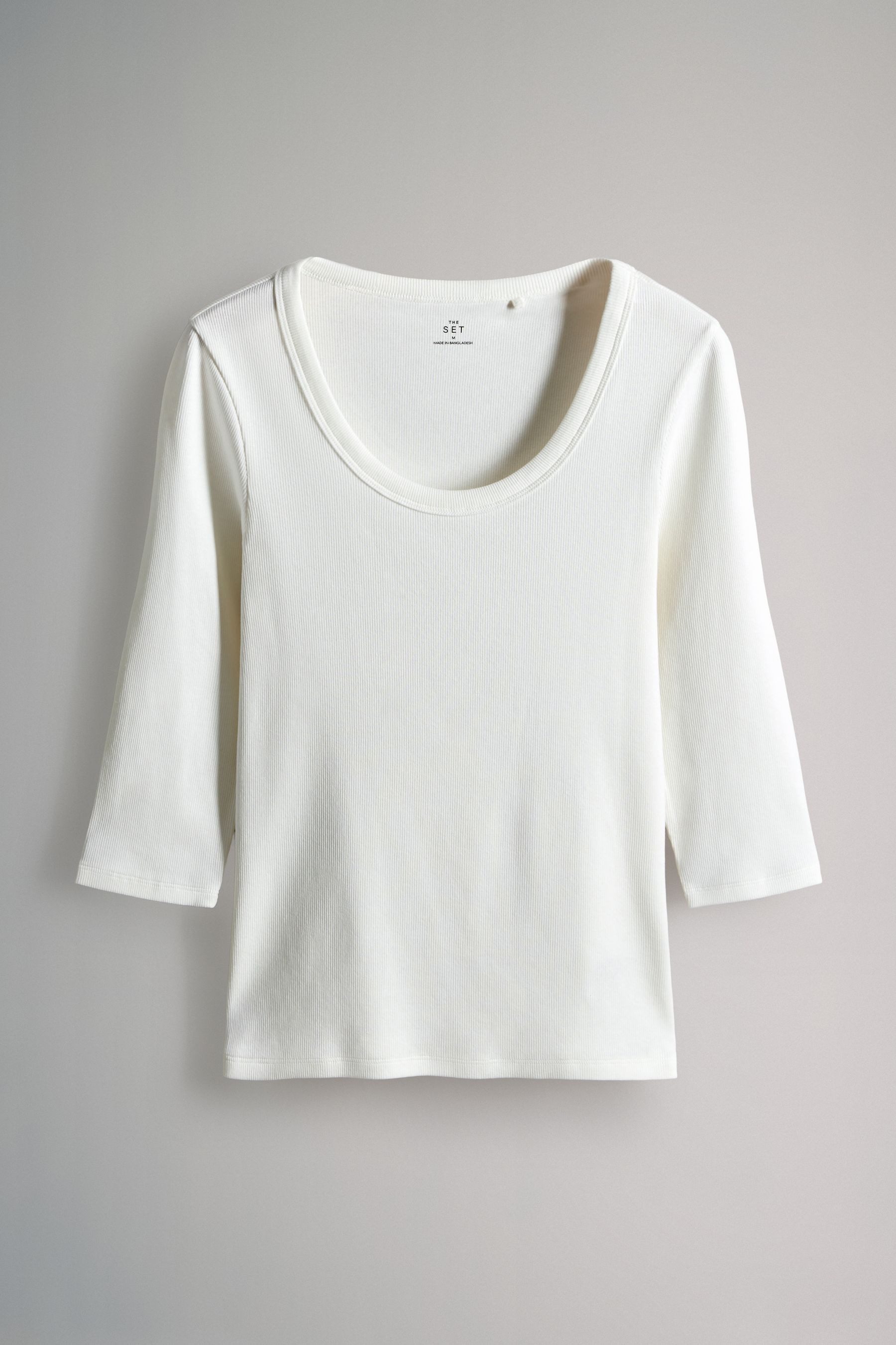 The Set 3/4-Arm-Shirt 4 x The Set T-Shirts mit U-Ausschnitt + 3/4-Ärmeln (4 günstig online kaufen