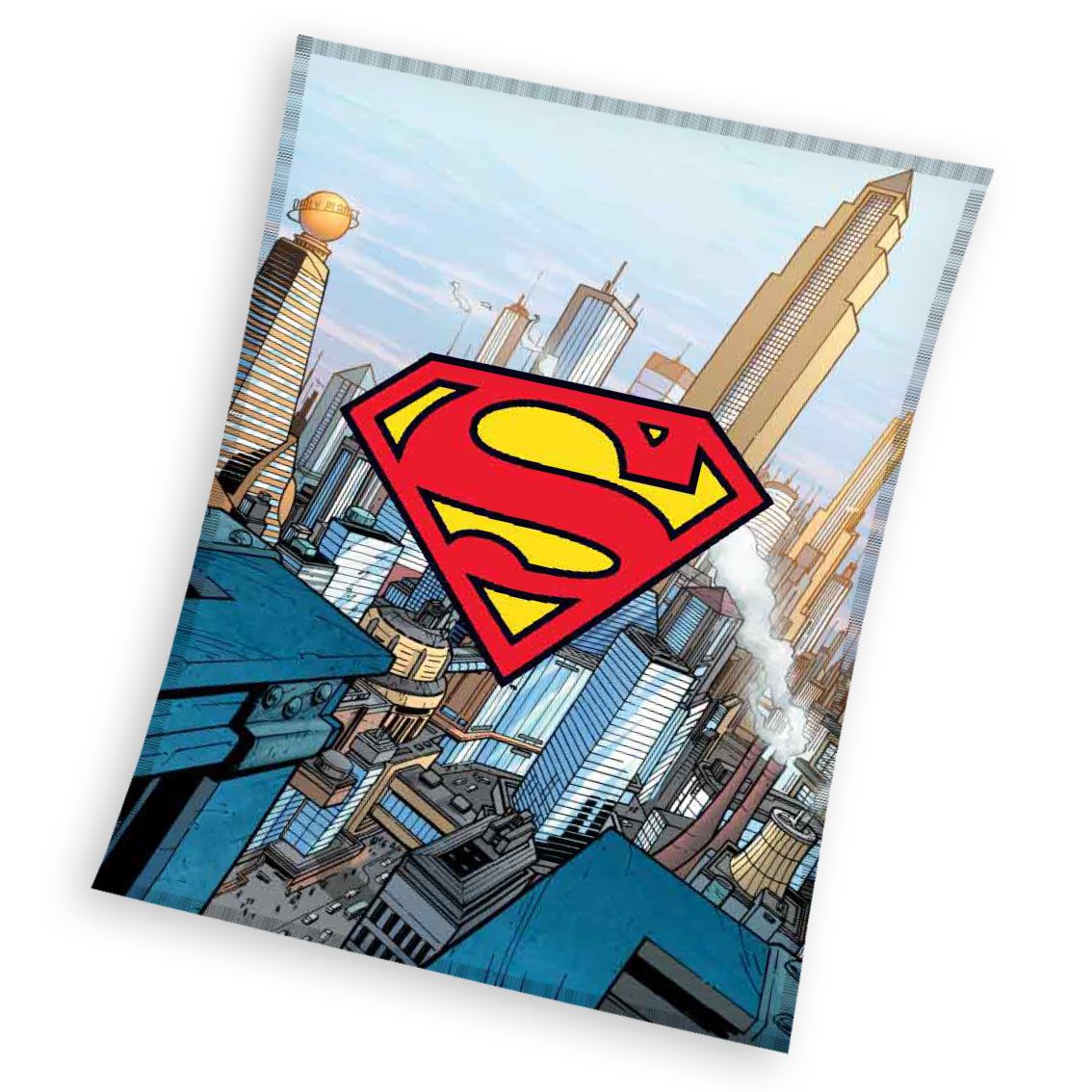 Wohndecke Superman Coral Fleecedecke Kuscheldecke 130 x 160 cm, DC Comics