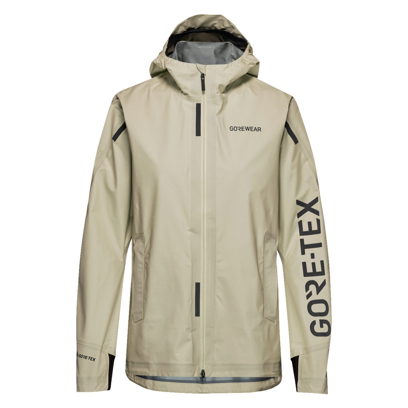 GORE® Wear Laufhose Gore Wear Concurve GORE-TEX Logo Jacket Damen Tech Beige Black