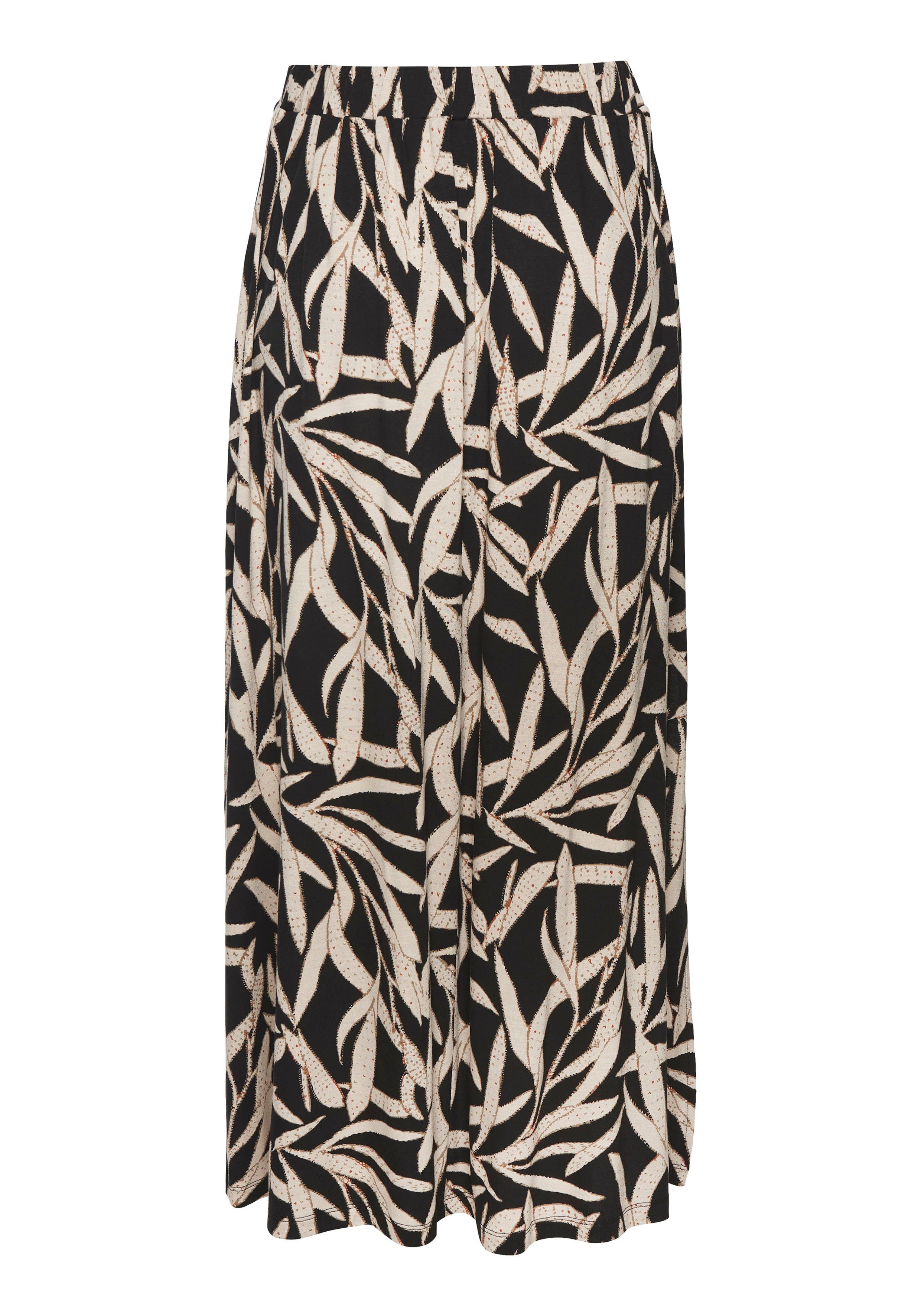 s.Oliver Maxirock mit Alloverdruck, langer Sommerrock mit Schlitz
