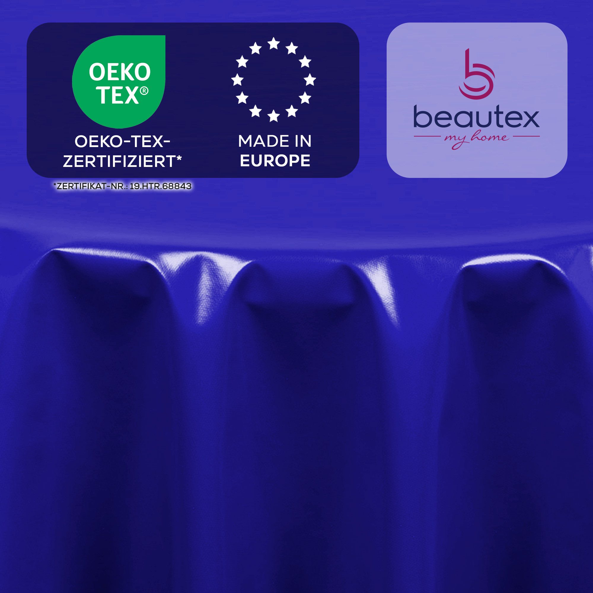 Beautex Tischdecke Wachstuchtischdecke einfarbig abwischbar fleckenabweisend aus uni (1-tlg), Wasserundurchlässig, Strapazierfähig, Zuschneidbar, Pflegeleicht – Bild 4 von 5