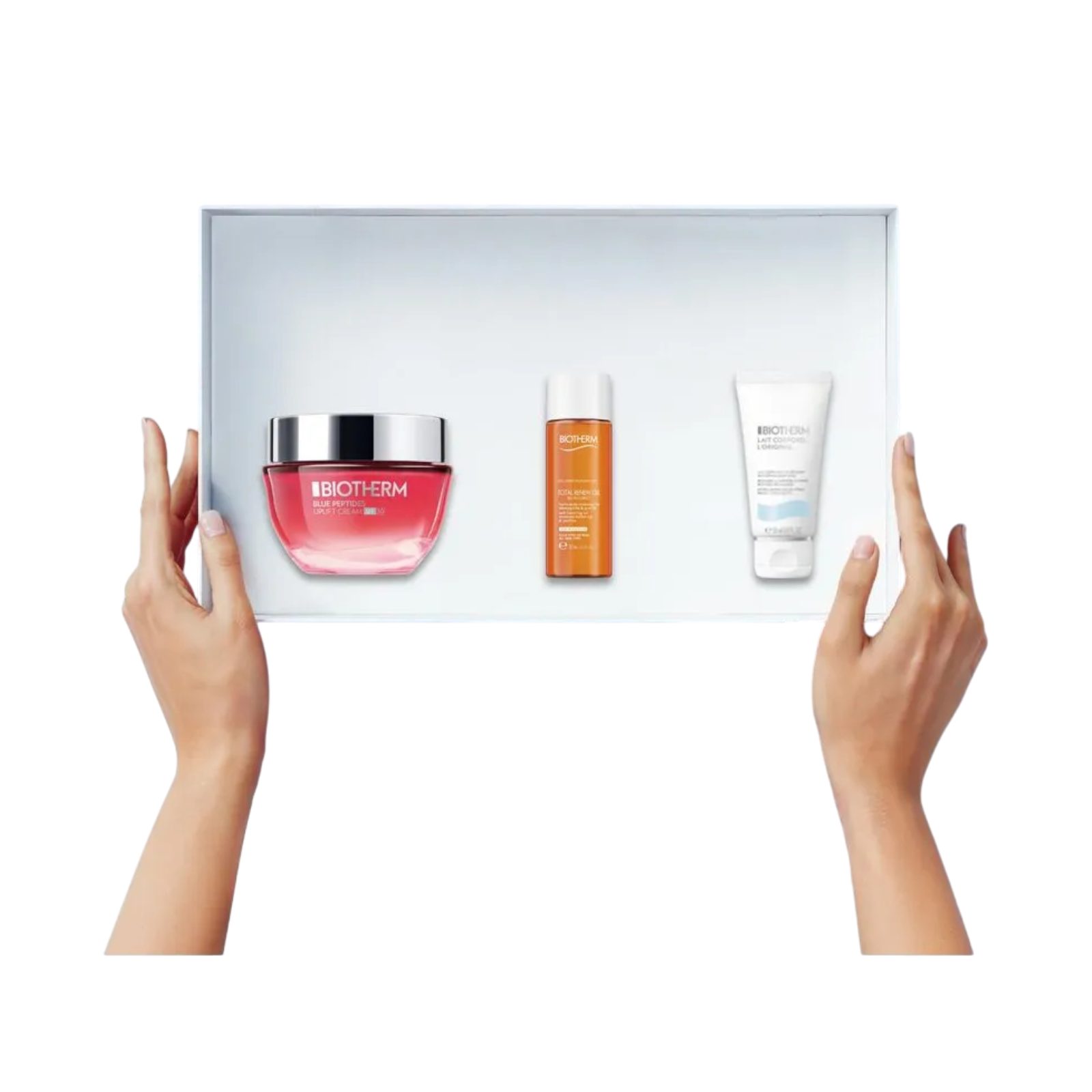 BIOTHERM Gesichtspflege-Set Blue Peptides Uplift Cream SPF 30 Set, 3-tlg.