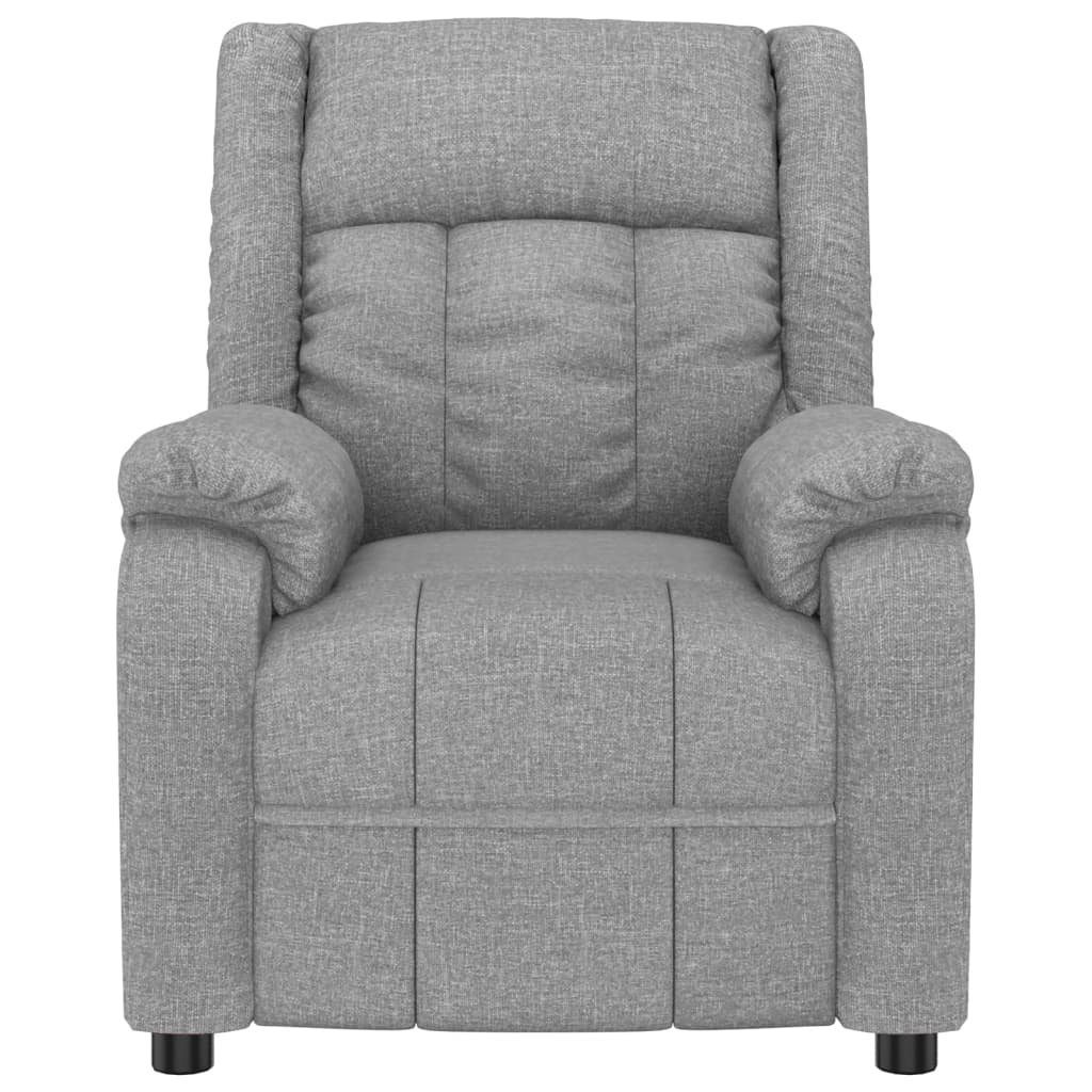 vidaXL Massagesessel Massagesessel Hellgrau Stoff (1-St)