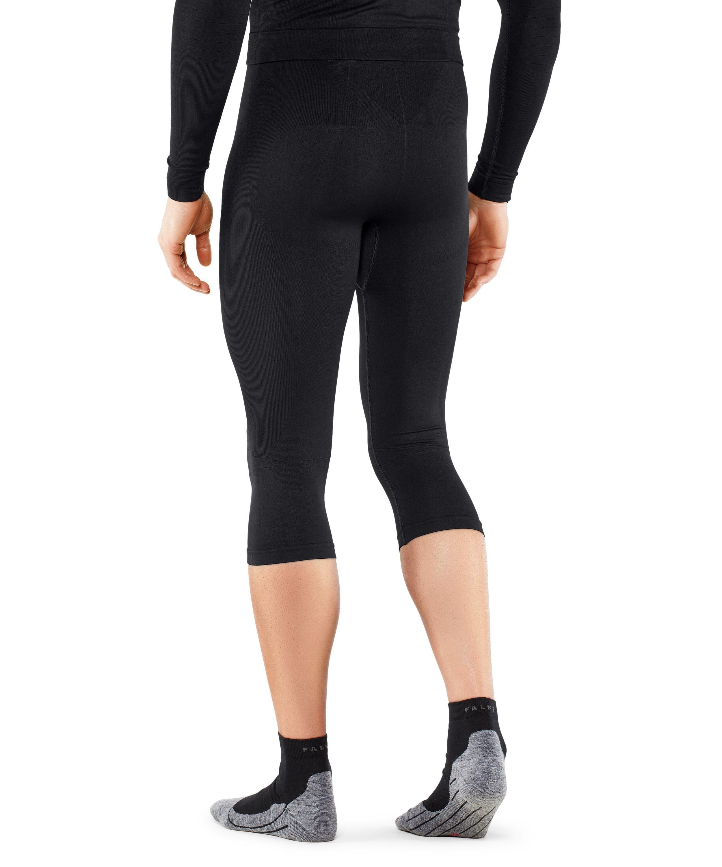 Material aus black Thermounterhose feuchtigkeitsregulierendem Warm FALKE Maximum (1-St) (3000)