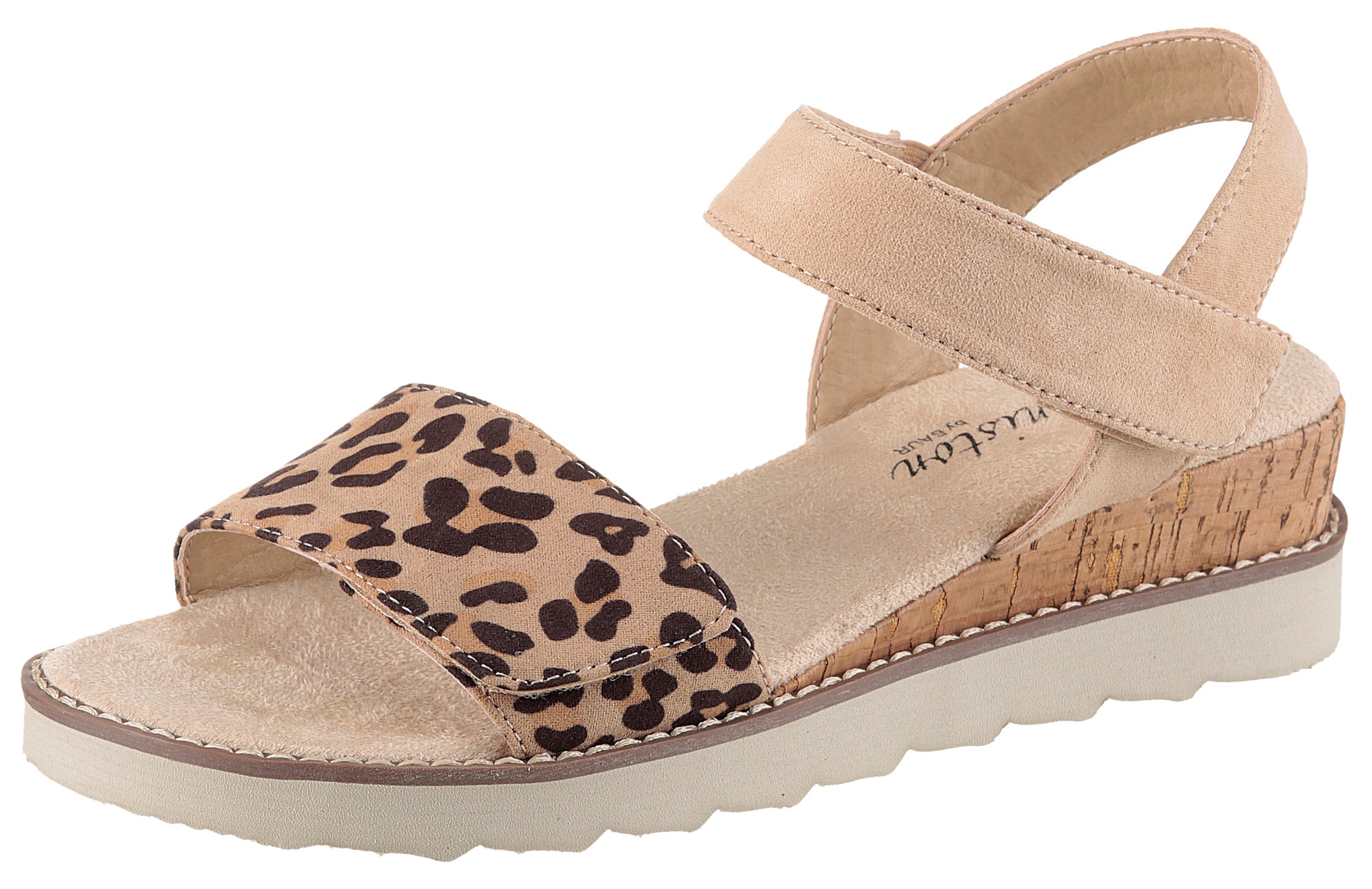 Aniston SHOES Sandale Sommerschuh, Klettschuh, Keilabsatz - NEUE KOLLEKTION