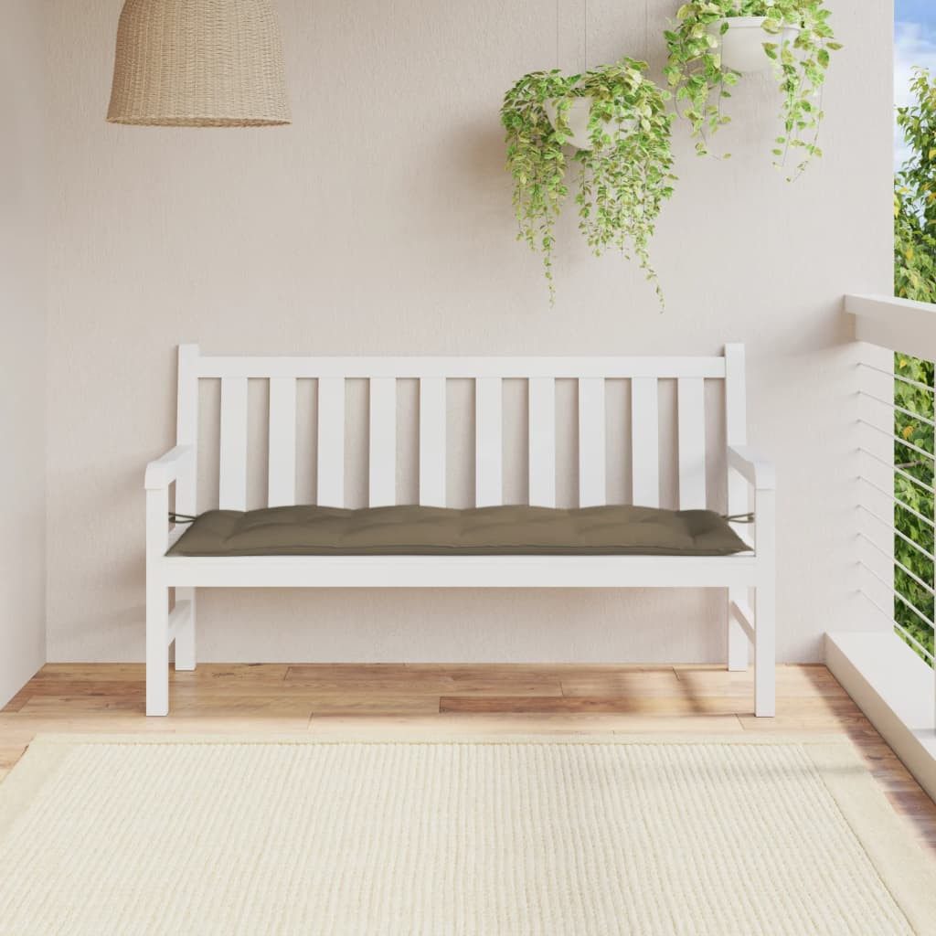 vidaXL Sitzauflage Gartenbank-Auflage Melange Taupe 150x50x7 günstig online kaufen