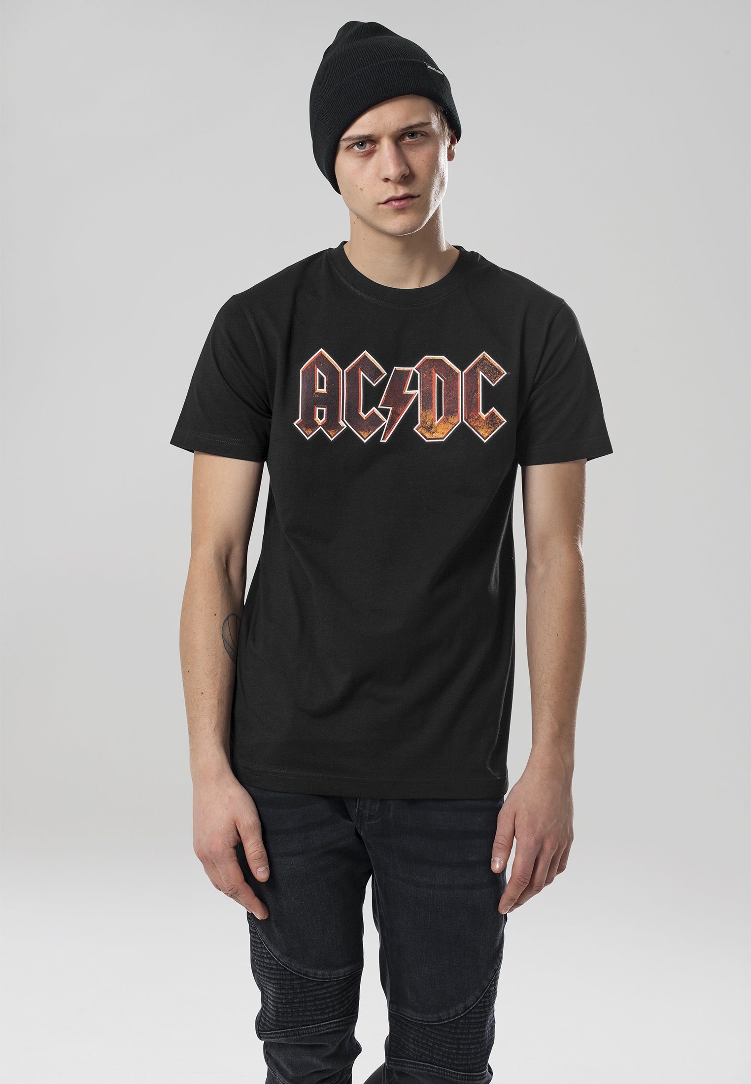 Merchcode T-Shirt Tee Herren Voltage AC/DC (1-tlg) black AC/DC MT451 Voltage