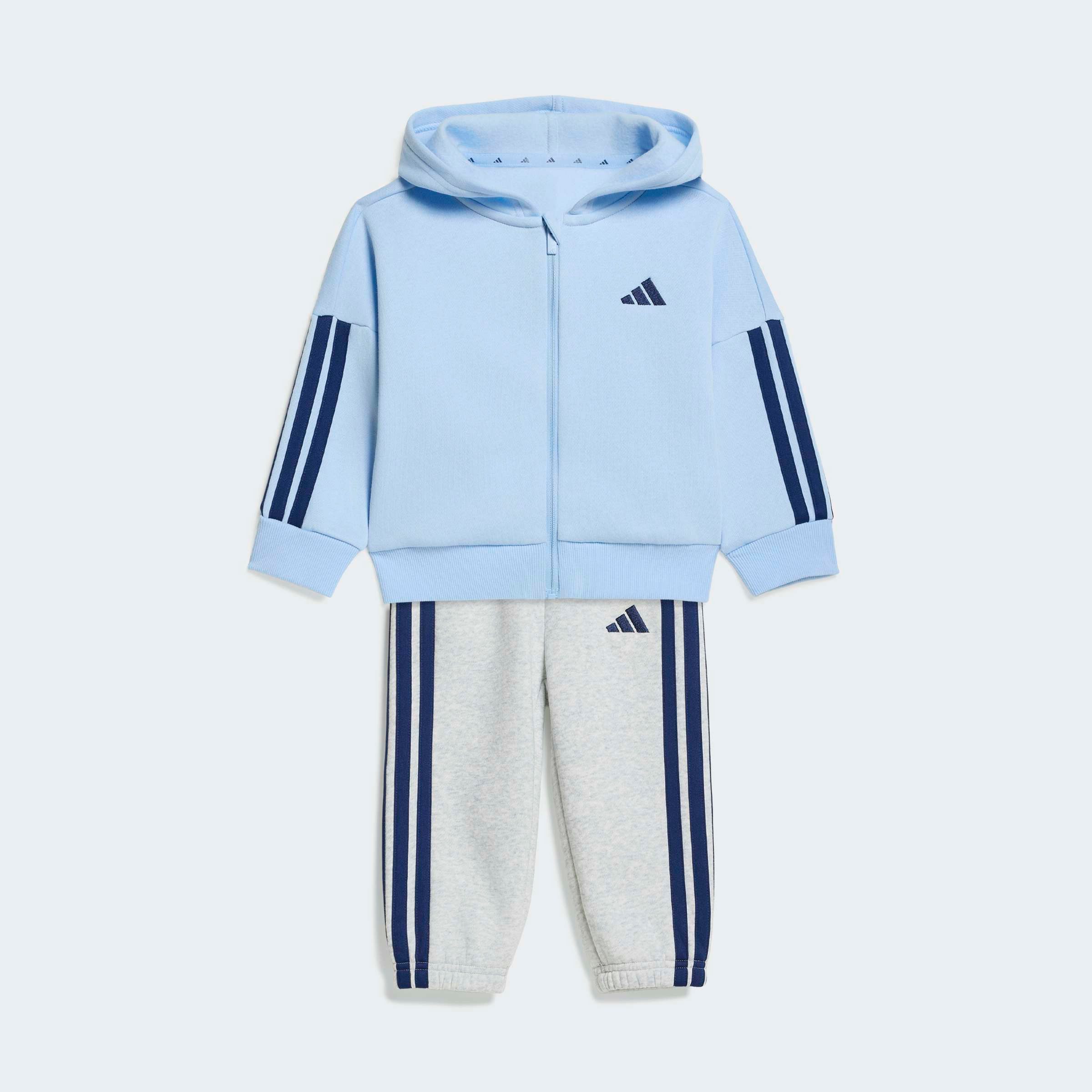 adidas Sportswear Trainingsanzug I 3S FZ FL JOG (2-tlg), für Babys, zweiteiliges Set, aus Baumwolle
