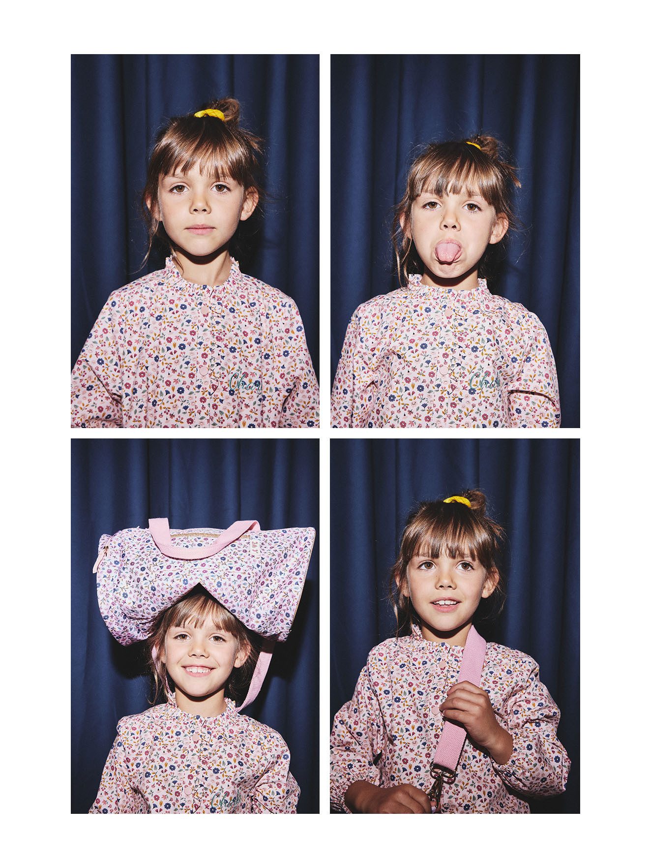 vertbaudet Langarmhemd Geblümter Mädchen Malkittel LILIBETH