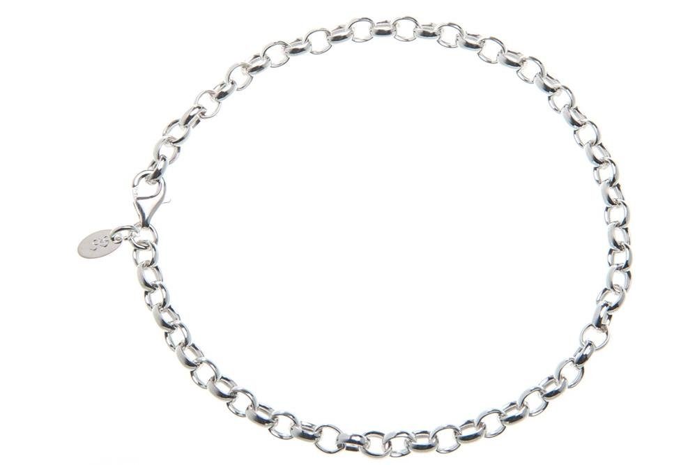 Armband Silber, Länge 4mm von 16-25cm Erbskette Silberkettenstore 925 Silberarmband wählbar -