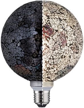 Paulmann LED-Leuchtmittel Miracle Mosaic Schwarz E27 2700K dimmbar, E27, 1 St., Warmweiß