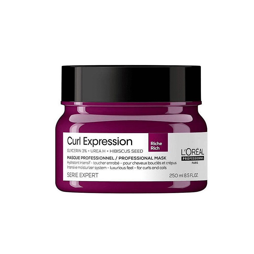 L'ORÉAL PROFESSIONNEL PARIS Haarkur L'Oréal Curl Expression Intensive Moisturizer RICH Mask 250 ml Lockenp, 1-tlg., Professionelle Salon Pflege