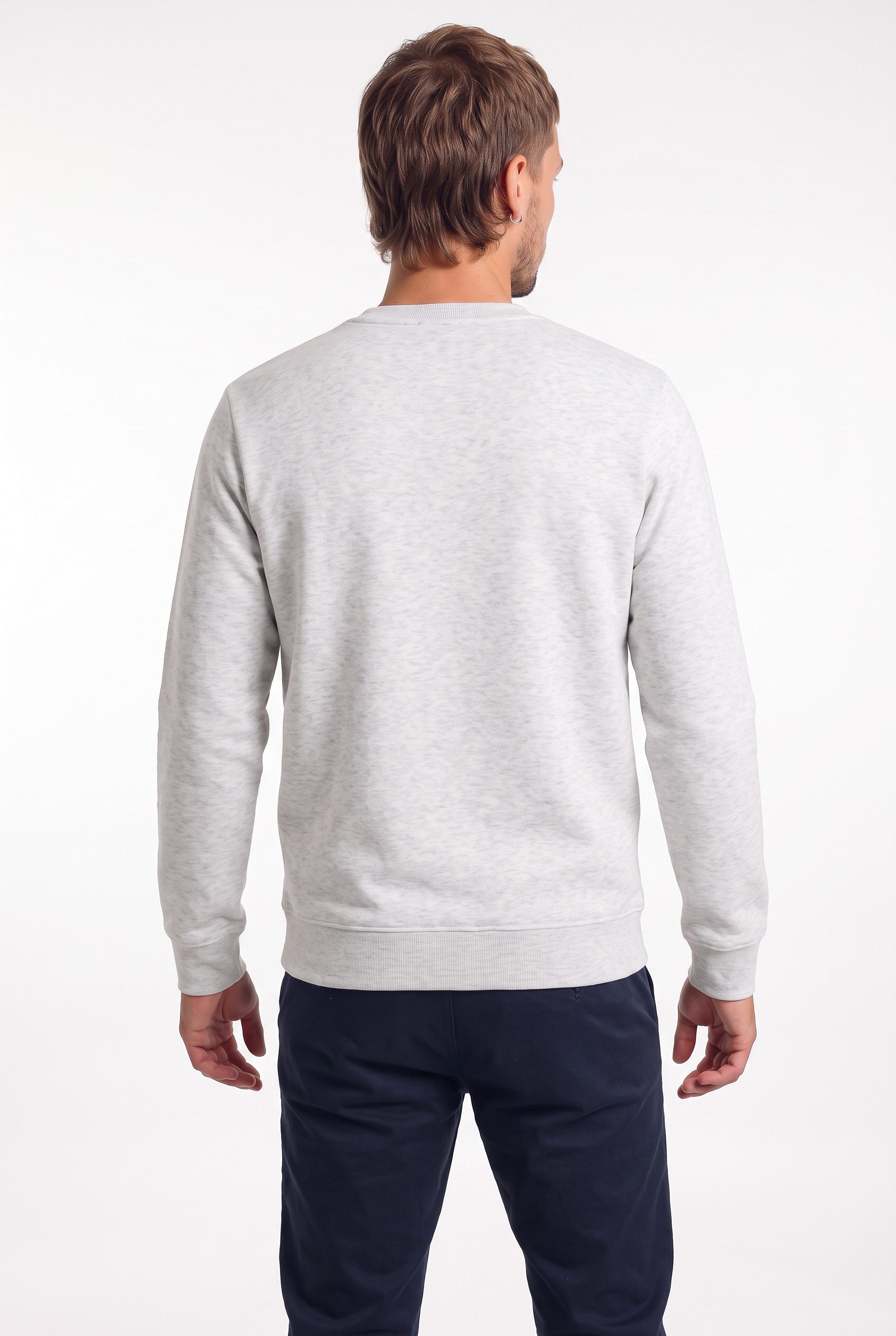 Jack & Jones Sweatshirt JJBENSON SWEAT CREW NECK Materialmix, regular fit – Bild 4 von 5