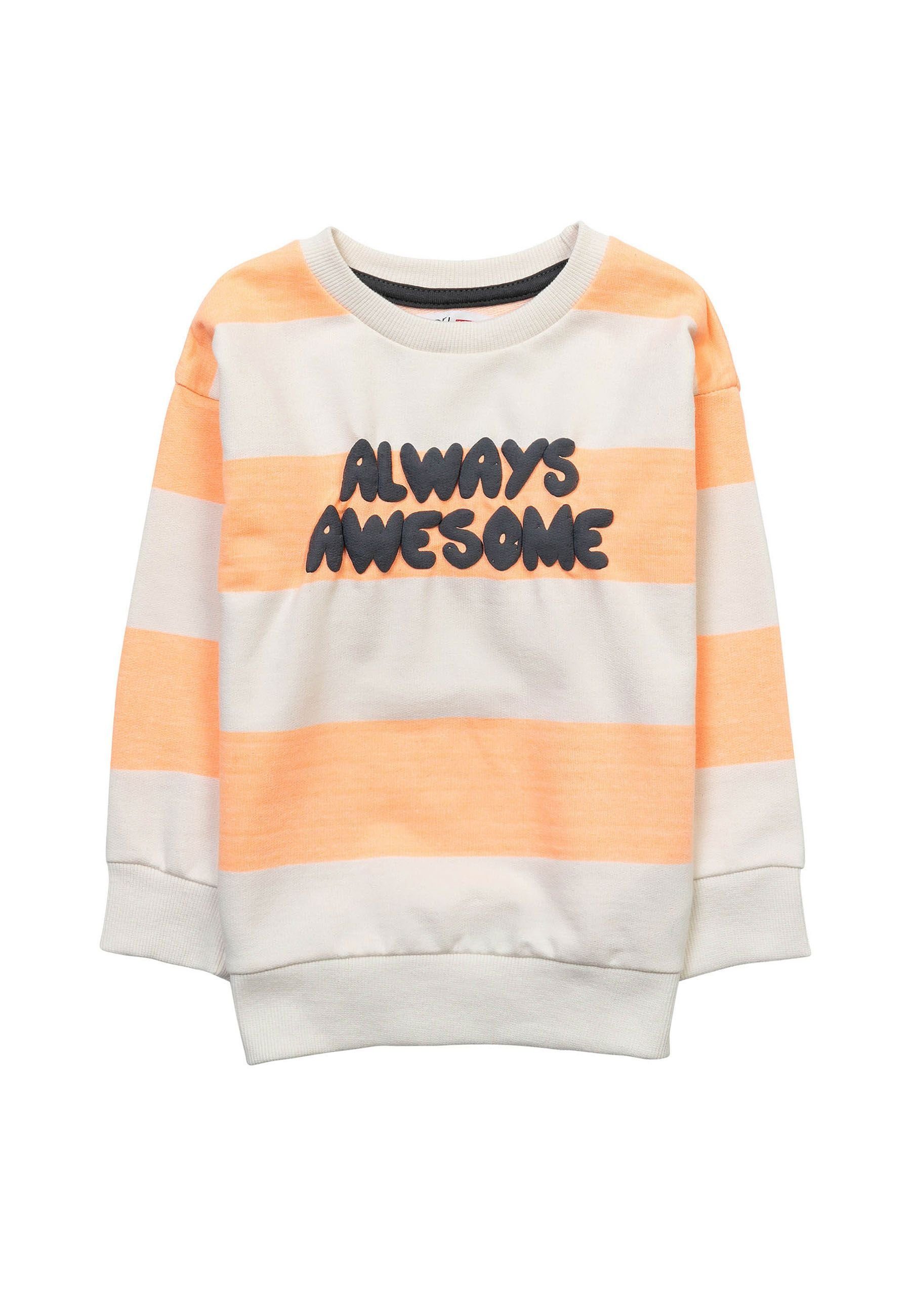 (1y-8y) MINOTI Sweatshirt Bequemes Orange Sweatshirt