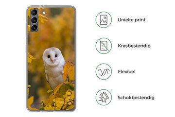 MuchoWow Handyhülle Vogel - Eule - Herbst, Phone Case, Handyhülle Samsung Galaxy S21 Plus, Silikon, Schutzhülle
