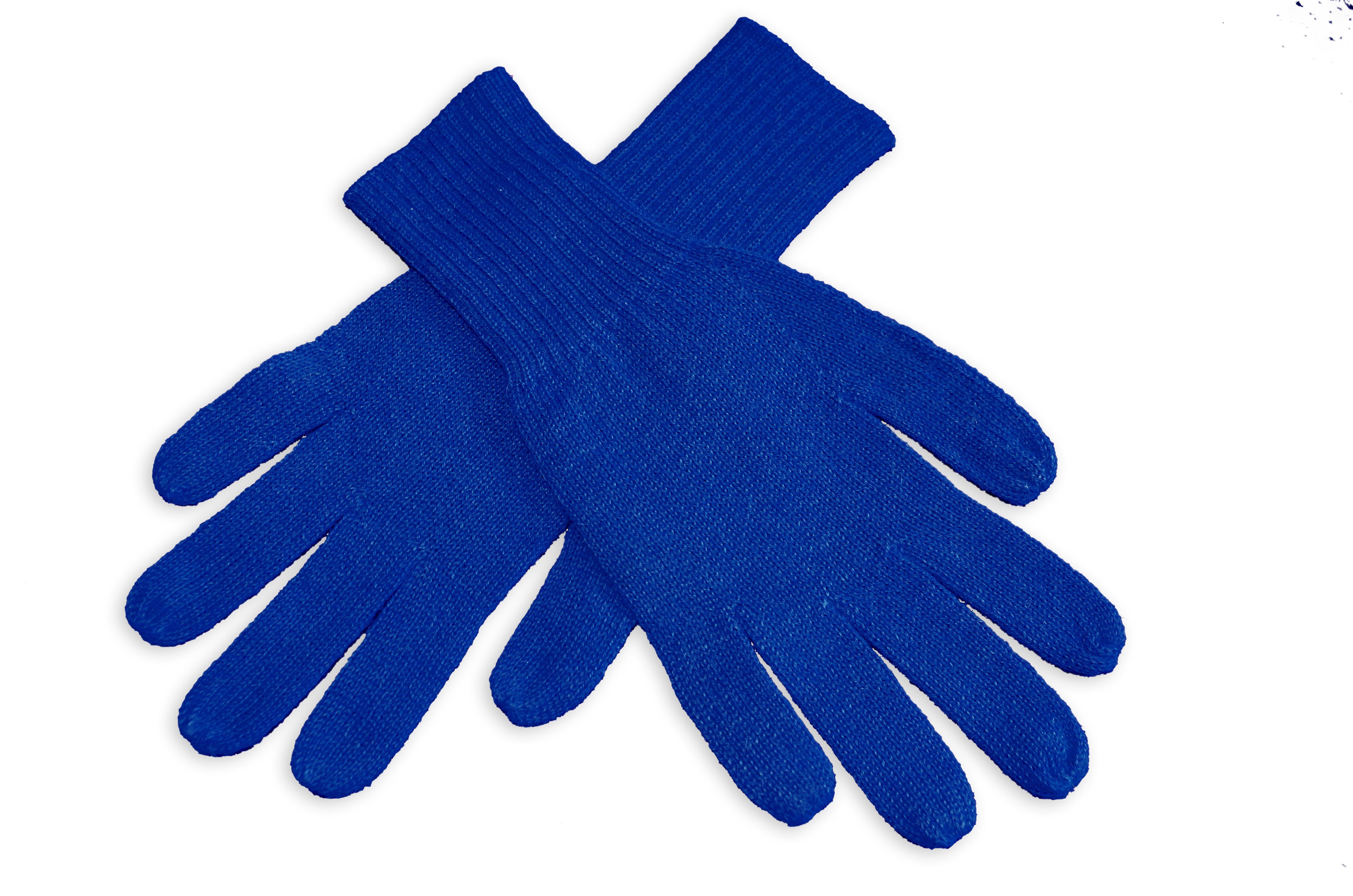 Posh Gear Strickhandschuhe Guantino Alpaka Fingerhandschuhe aus 100% Alpakawolle dunkel blau