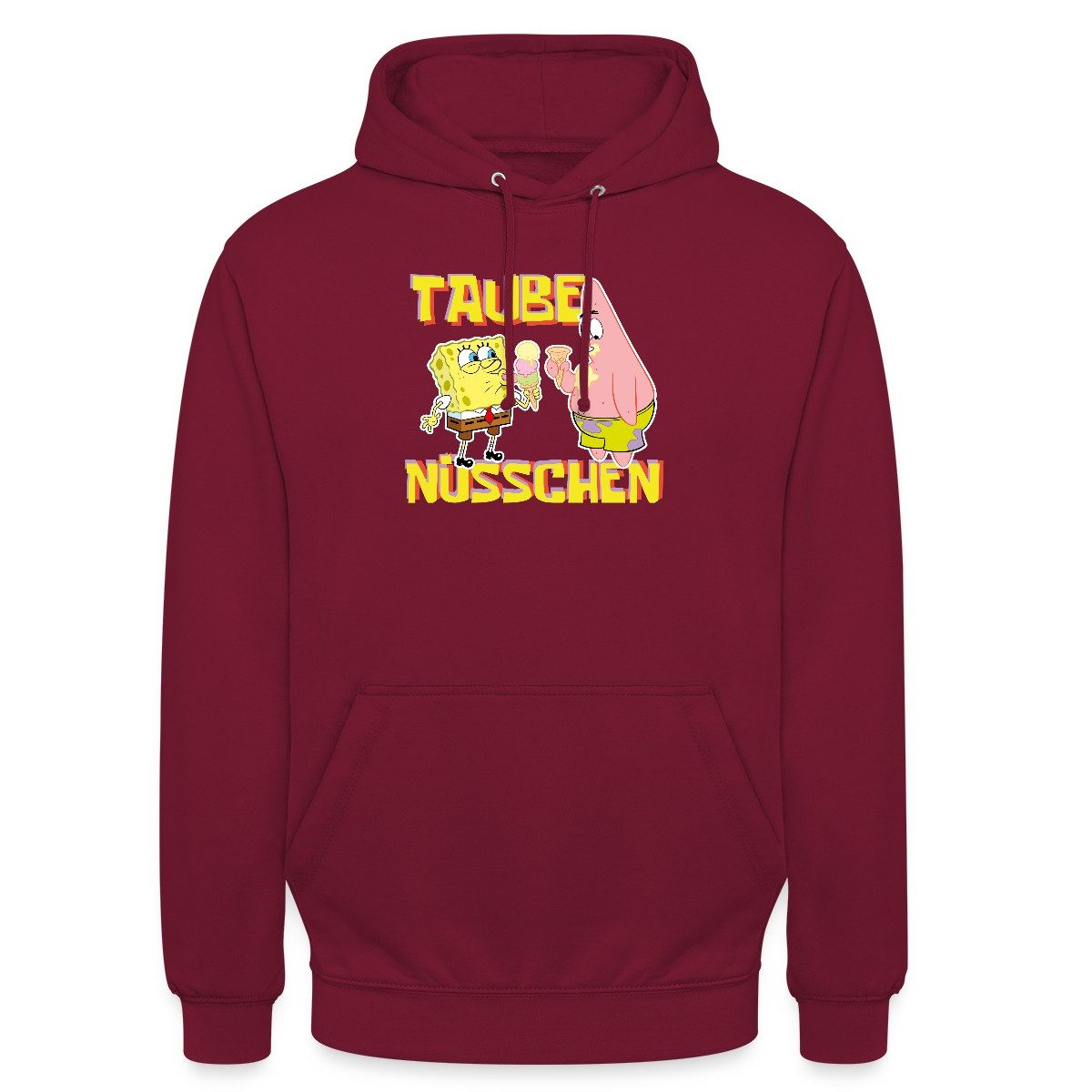 Hoodie SpongeBob Schwammkopf Taube Nüsschen Patrick Eis Unisex Hoodie