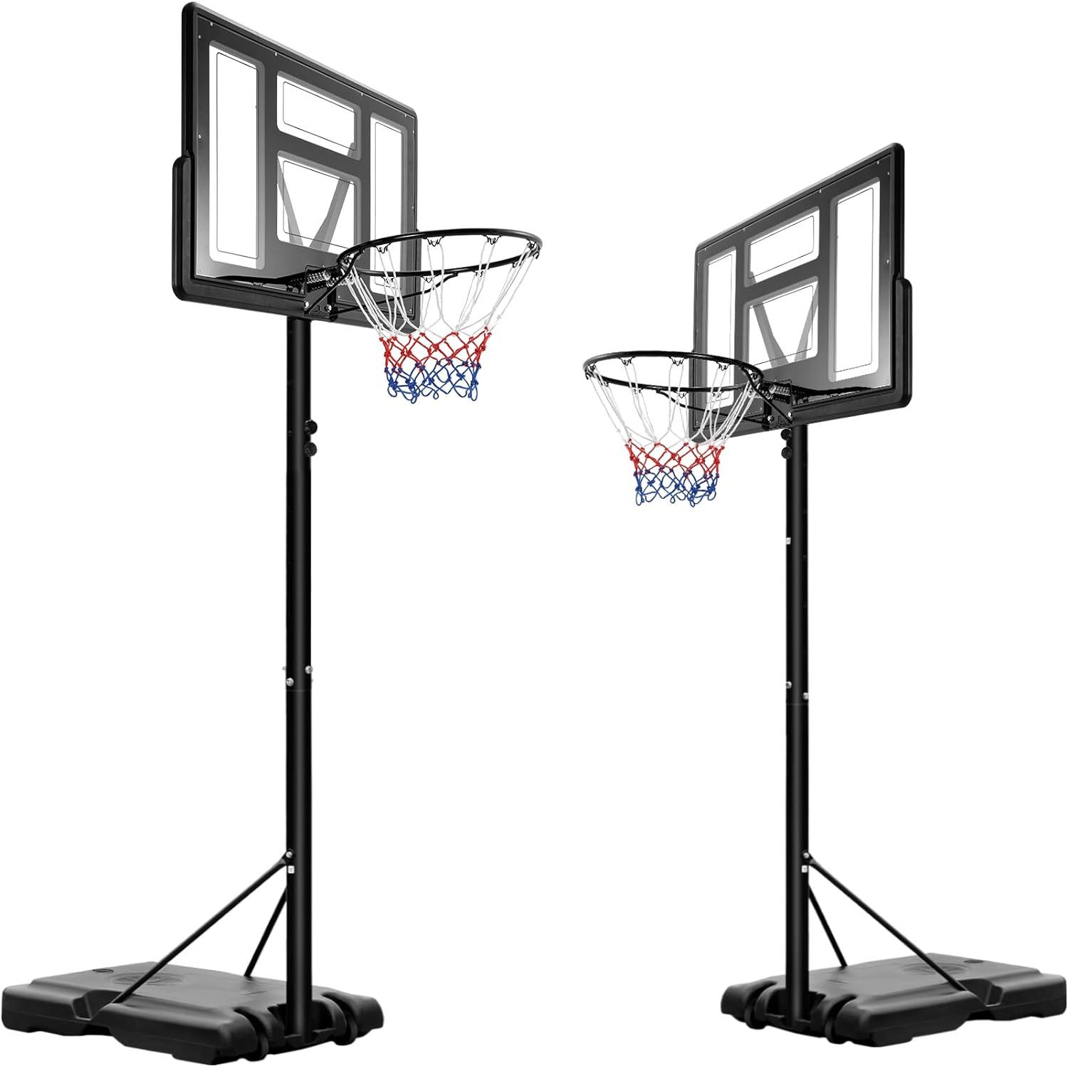 TLGREEN Basketballkorb Outdoor-Basketballkorb, (Korbhöhe Verstellbar von 135 bis 305 cm, mit 110 x 71 cm Rückwand)