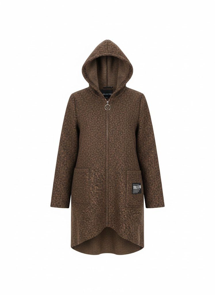 simaranda Kapuzennickijacke Damen Jacke 29503 38-44 Senf mit Kapuze günstig online kaufen