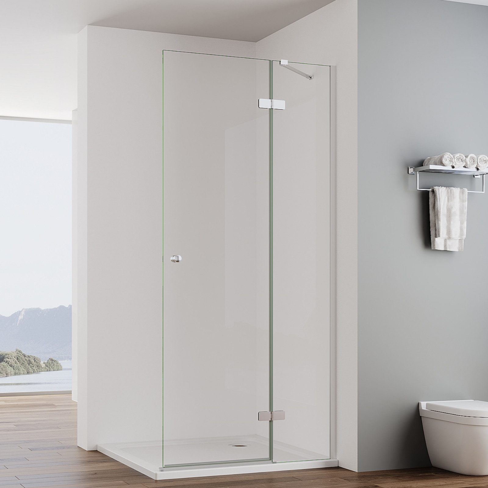 IMPTS Duschwand Walk in dusche Duschabtrennung Glaswand, Sicherheitsglas, 7 günstig online kaufen