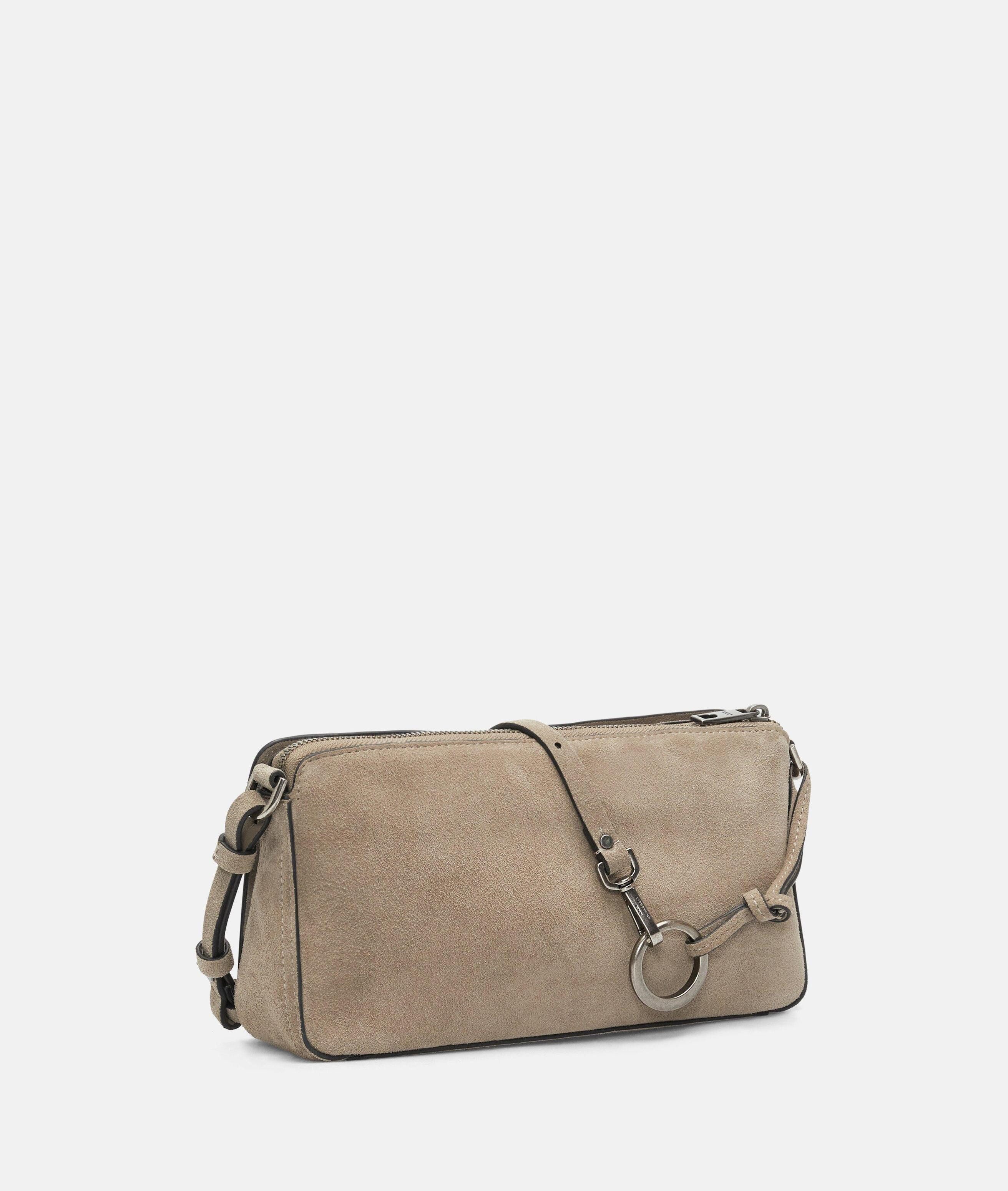 Liebeskind Berlin Umhängetasche Clarice II Crossbody M, Geräumige Umhängetasche aus Veloursleder