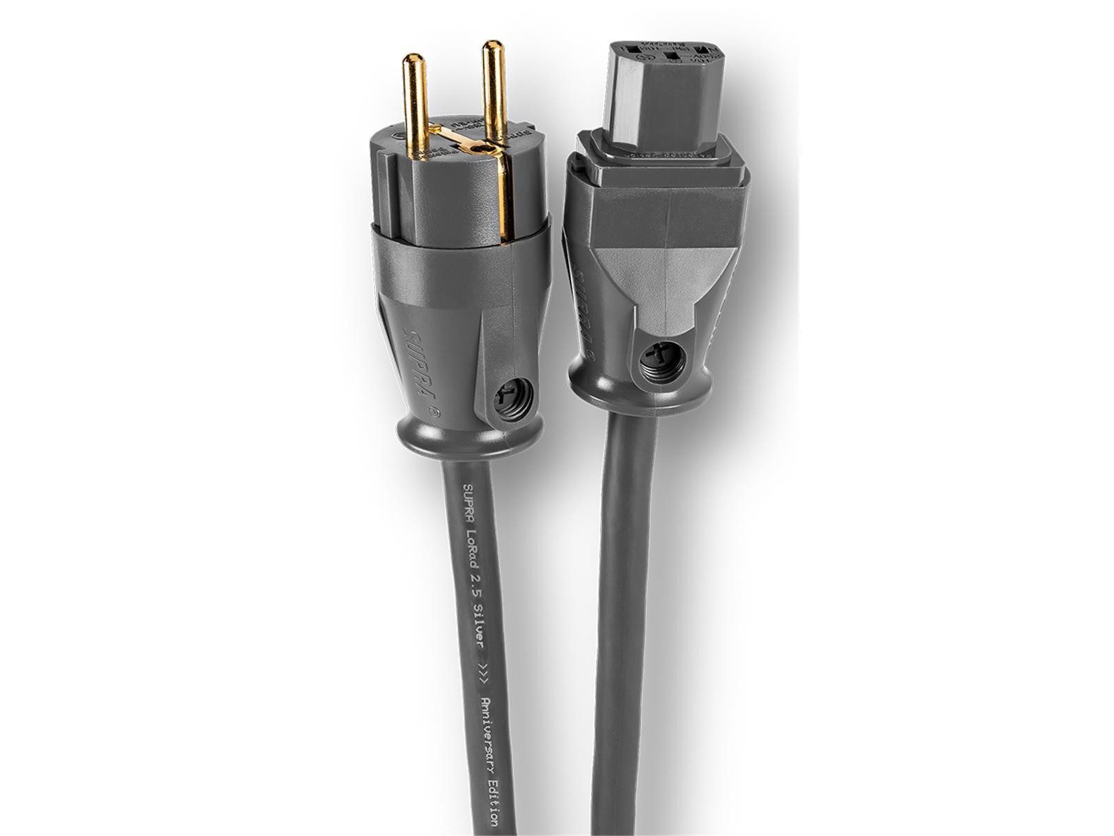 Supra Cables Supra Cables LoRad Netzkabel 2.5 SPC 1,0m Stromkabel, (100 cm)