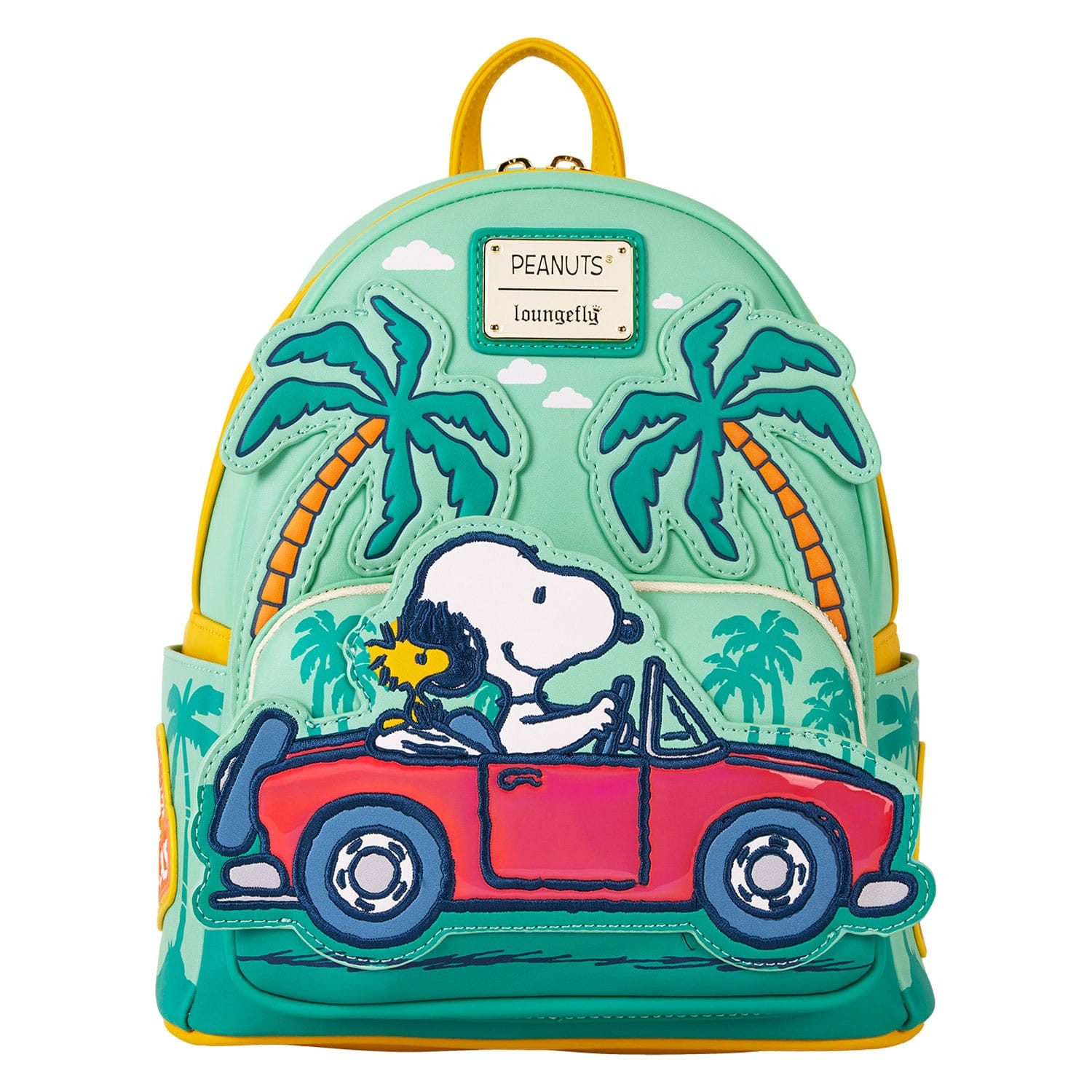 Loungefly Minirucksack Peanuts by Loungefly Mini Rucksack Snoopy Road Trip (1-tlg), hochwertig und detailliert