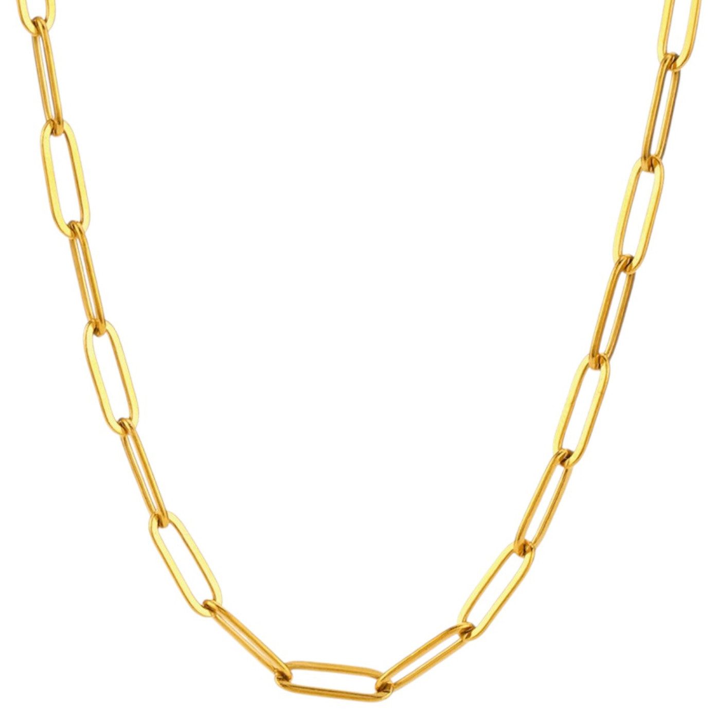 KARMA Edelstahlkette Halskette Gold Edelstahl Damen Gliederkette 40 cm (Hal günstig online kaufen